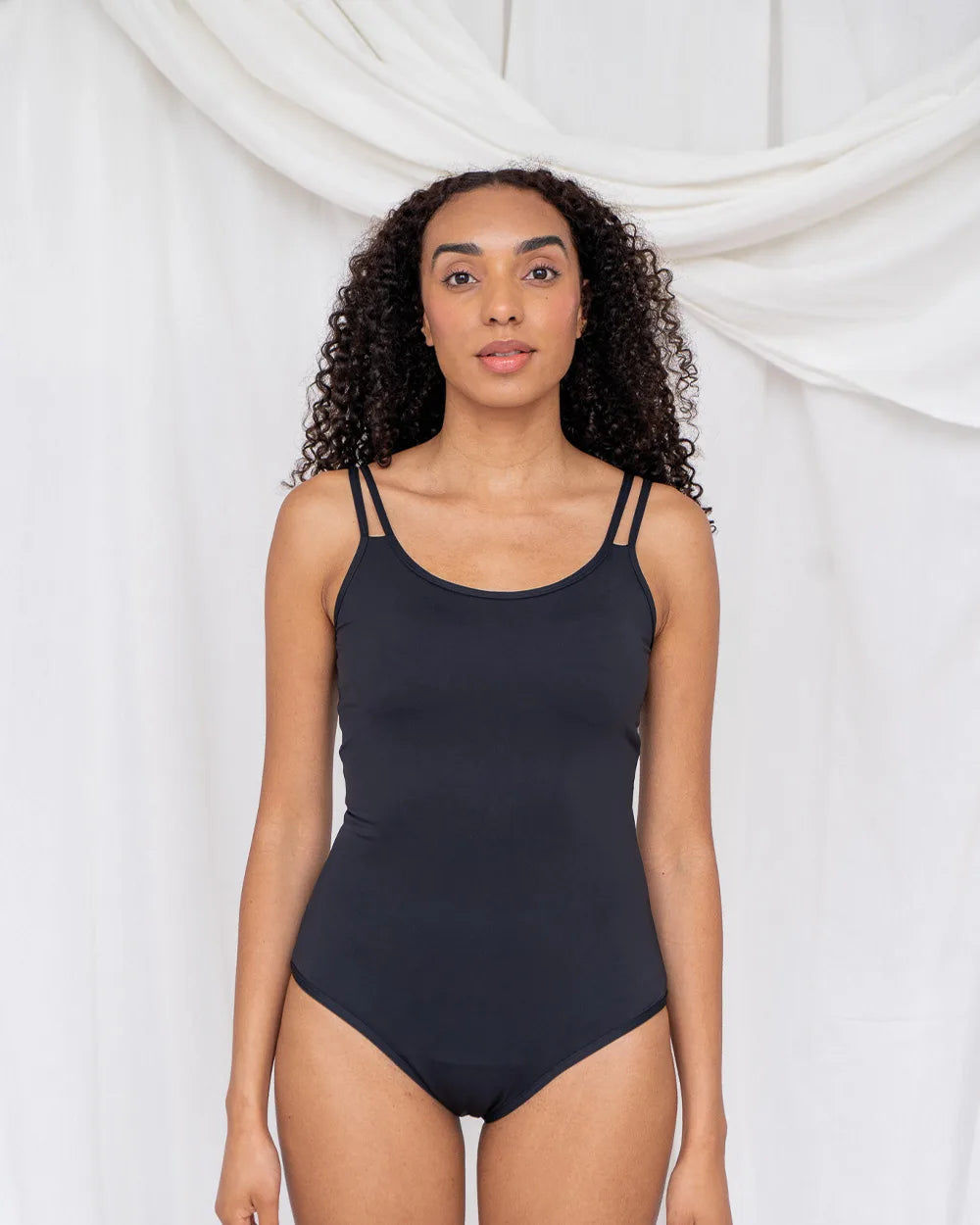 Menstruatie-badpak voor vrouwen, absorberend, zwart, menstruatie, lekvrij, badmode, eendelig badpak voor tieners en meisjes, menstruele badkleding, lekvrije bikinibroekje, zwart, XL