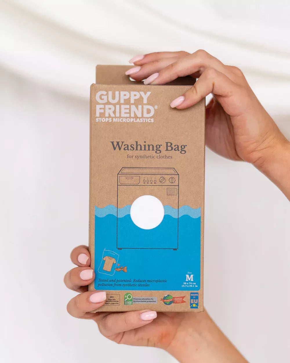 Waszak tegen microplastics – Guppyfriend