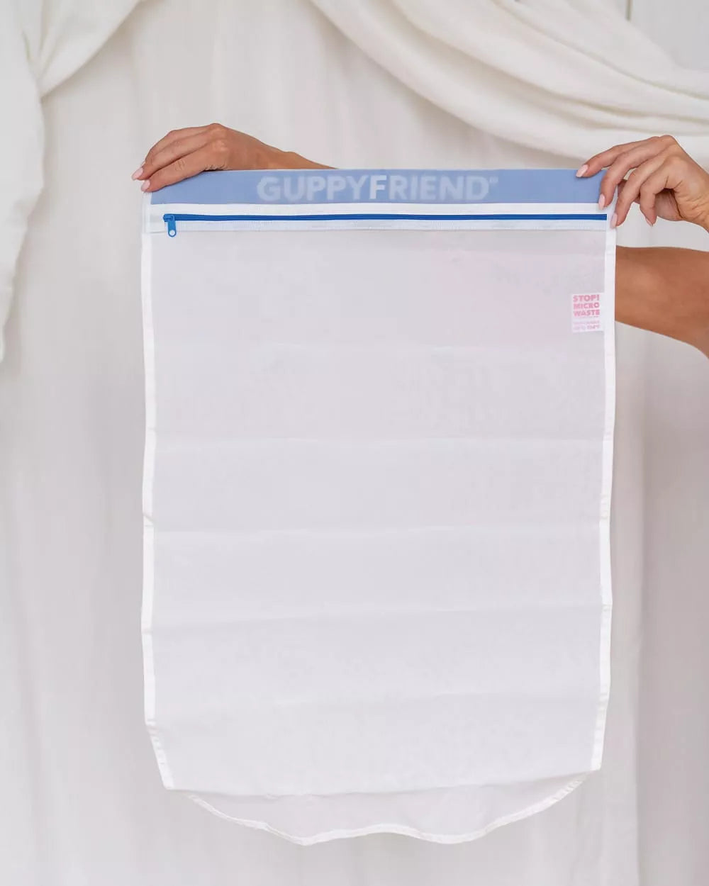 Waszak tegen microplastics – Guppyfriend