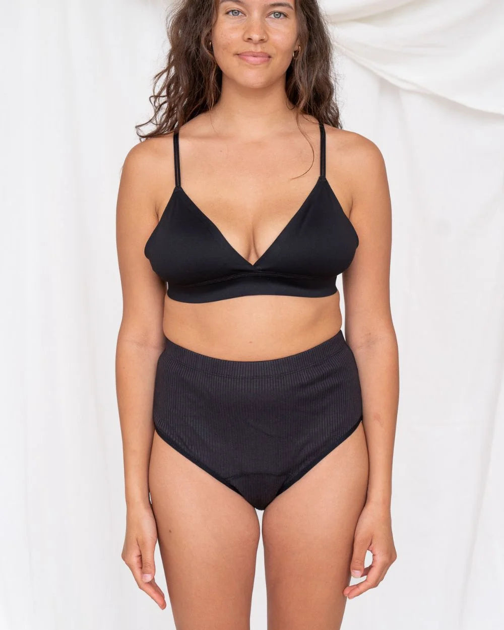 Super high-waist rib | Menstruatie onderbroek