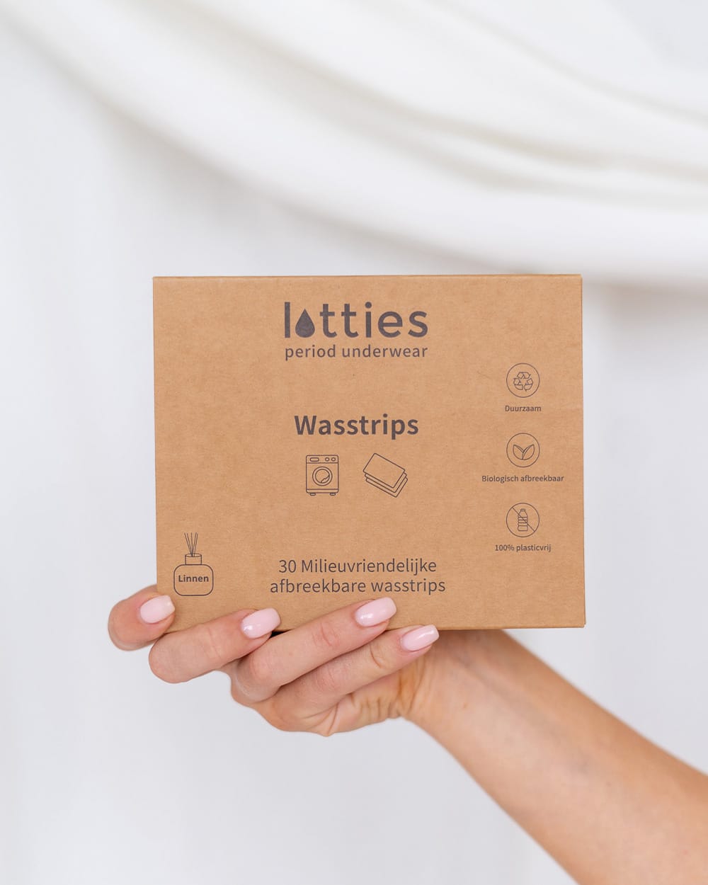 Wasstrips Lotties Period (Wasmiddel) - Milieuvriendelijke Wasoplossing - Afbeelding 3