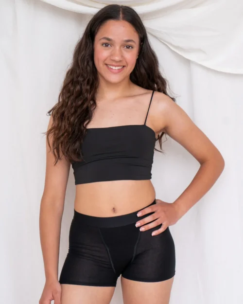 Tiener menstruatie onderbroek in boxer stijl – comfortabele en sportieve pasvorm met lekvrije bescherming