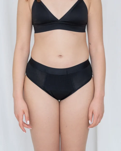 Comfy mid-waist met u core technology 100% lekvrije